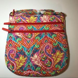 Vera Bradley Triple-Zip Hipster Crossbody Bag